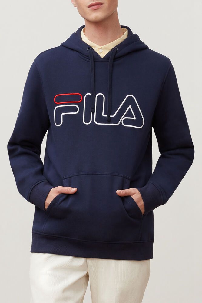 Fila Miesten Huppari Prati Laivastonsininen - HTIJ-68213